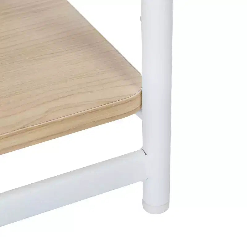 Honey-Can-Do 3 Tier Shelf: White Steel Bookshelf, Decorative Bookcase, Storage Shelves, 60 lb Capacity