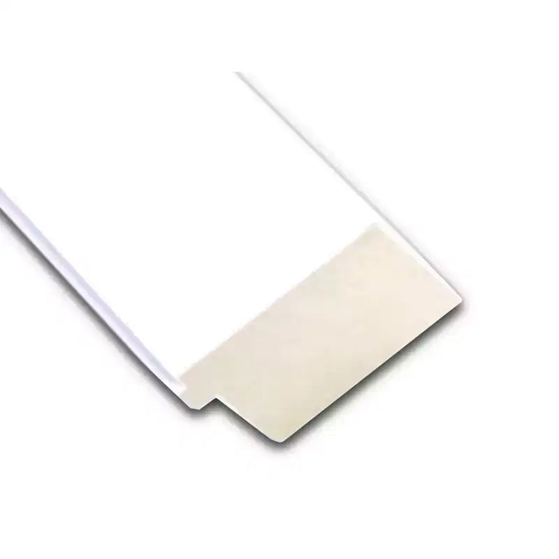 33" x 27" Non-Beveled Corvino White Wood Wall Mirror - Amanti Art: Modern Rectangle, Includes Mounting Hardware