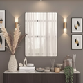 Miroir mural moderne en métal