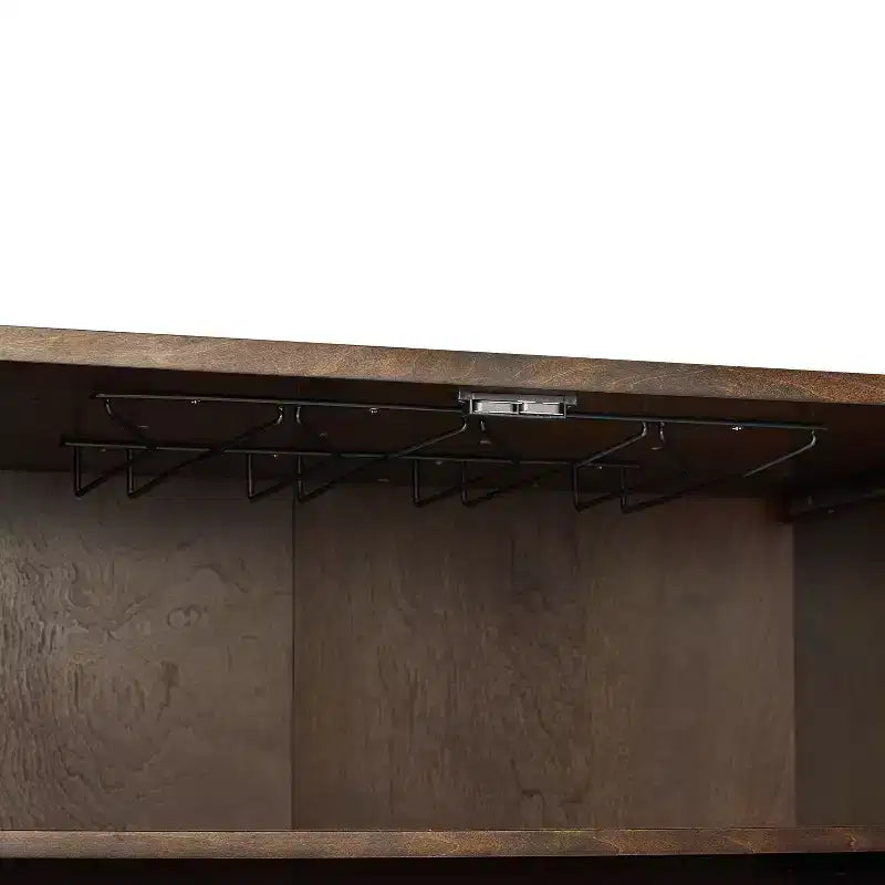 Blair Bar Cabinet Dark Brown/Gold - Crosley