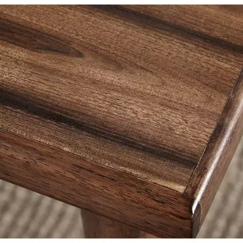Buylateral Element Mid Century Modern Rectangular Dining Table Walnut: Mid-Century Modern, Seats 6, Rubberwood Legs