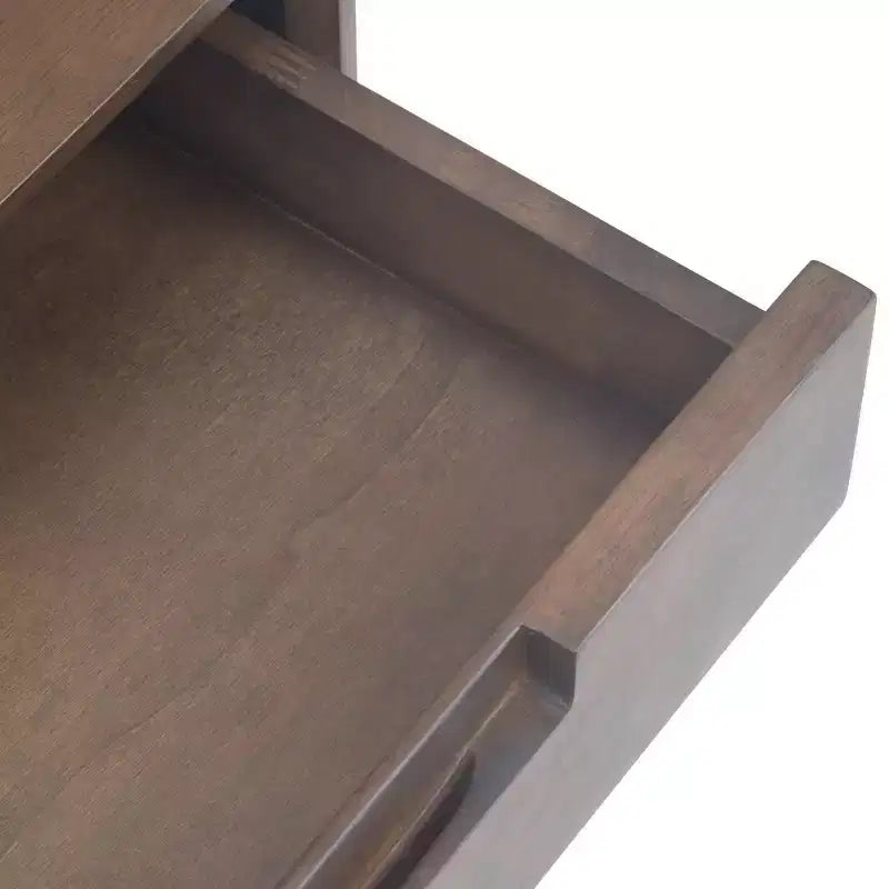 WyndenHall 54" Devlin Mid-Century Wide Console Table Walnut Brown