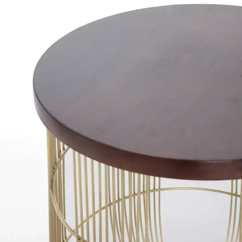 Maxwell Metal Side Table Gold - Finch
