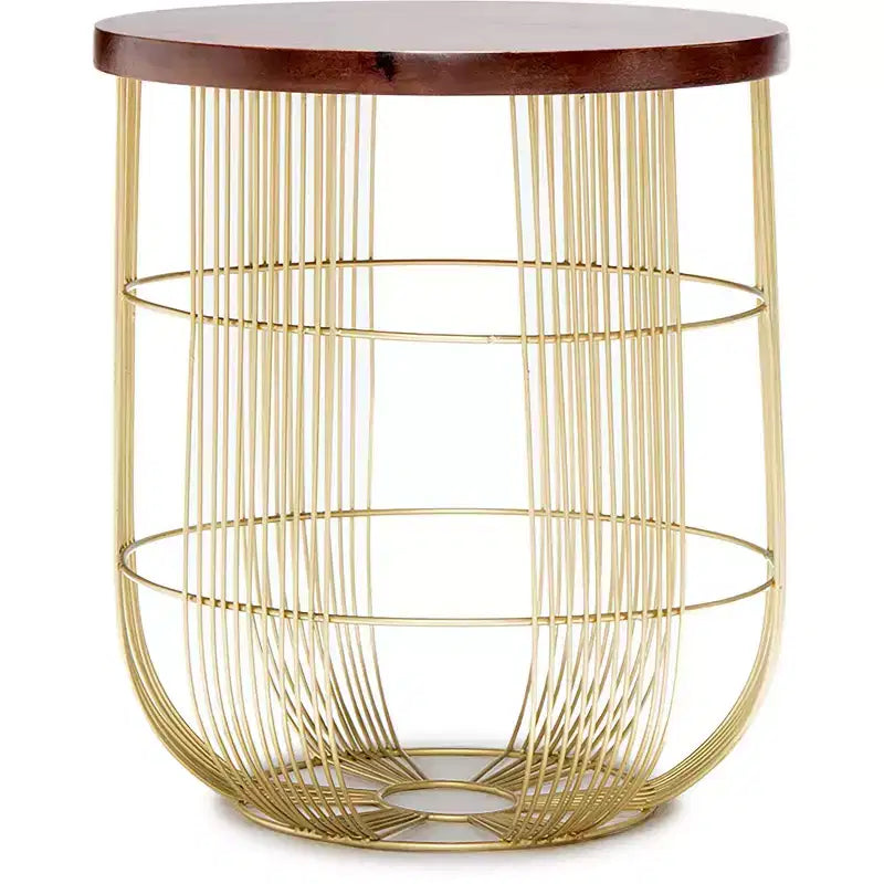 Maxwell Metal Side Table Gold - Finch