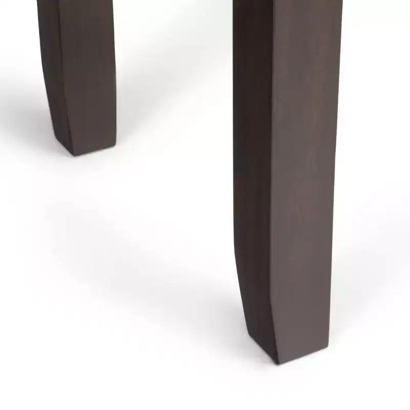 60" Stratford End Table Russet Mahogany Brown - WyndenHall: Pine Frame, 3 Drawers, Modern Style