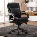 Hyland Bonded Leather & Wood Executive Office Chair - La-Z-Boy