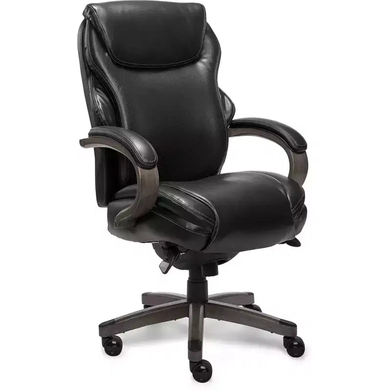 Hyland Bonded Leather & Wood Executive Office Chair - La-Z-Boy