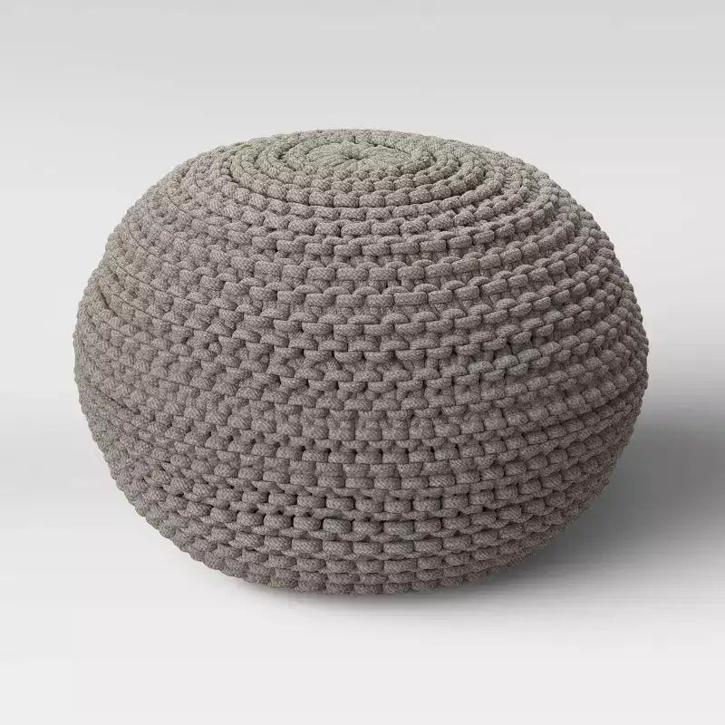 Cloverly Chunky Knit Pouf - Threshold