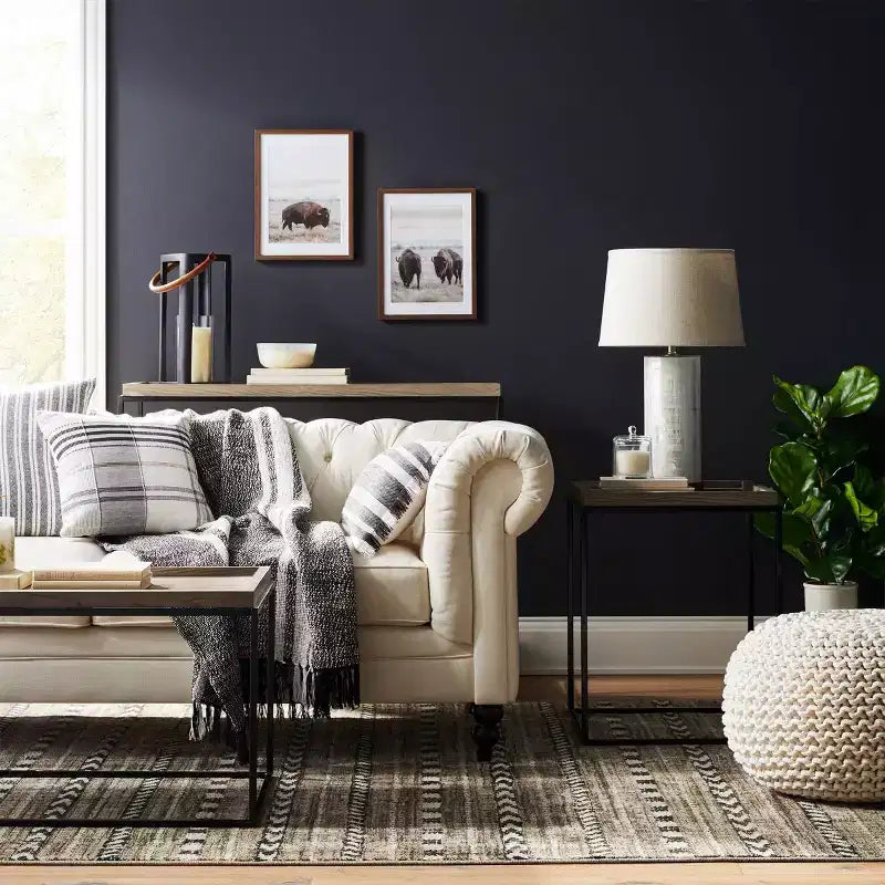 Cloverly Chunky Knit Pouf - Threshold