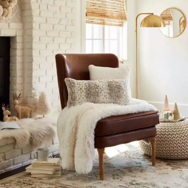 Cloverly Chunky Knit Pouf - Threshold