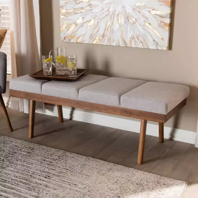 Larisa Wood Bench - Baxton Studio