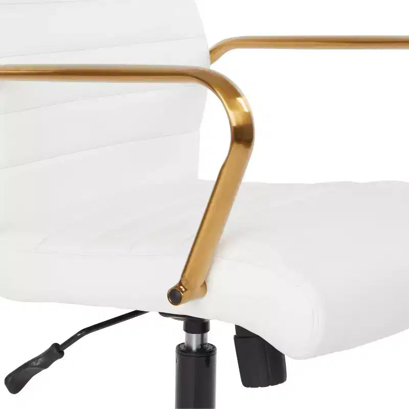 Baldwin Mid Back Faux Leather Chair - OSP Home Furnishings