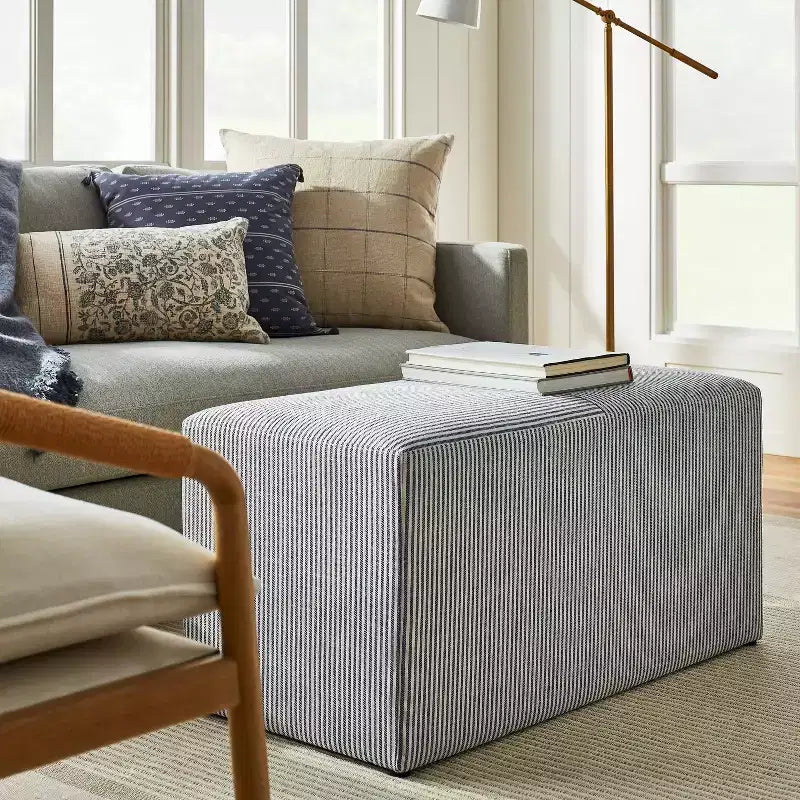 Lynwood Cube Bench - Threshold designed with Studio McGee