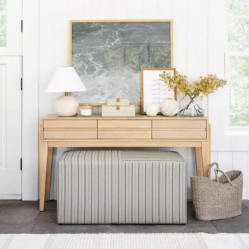 Lynwood Cube Bench - Threshold designed with Studio McGee