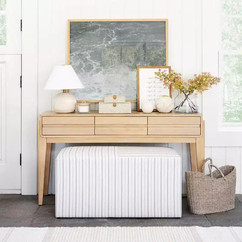 Lynwood Cube Bench - Threshold designed with Studio McGee
