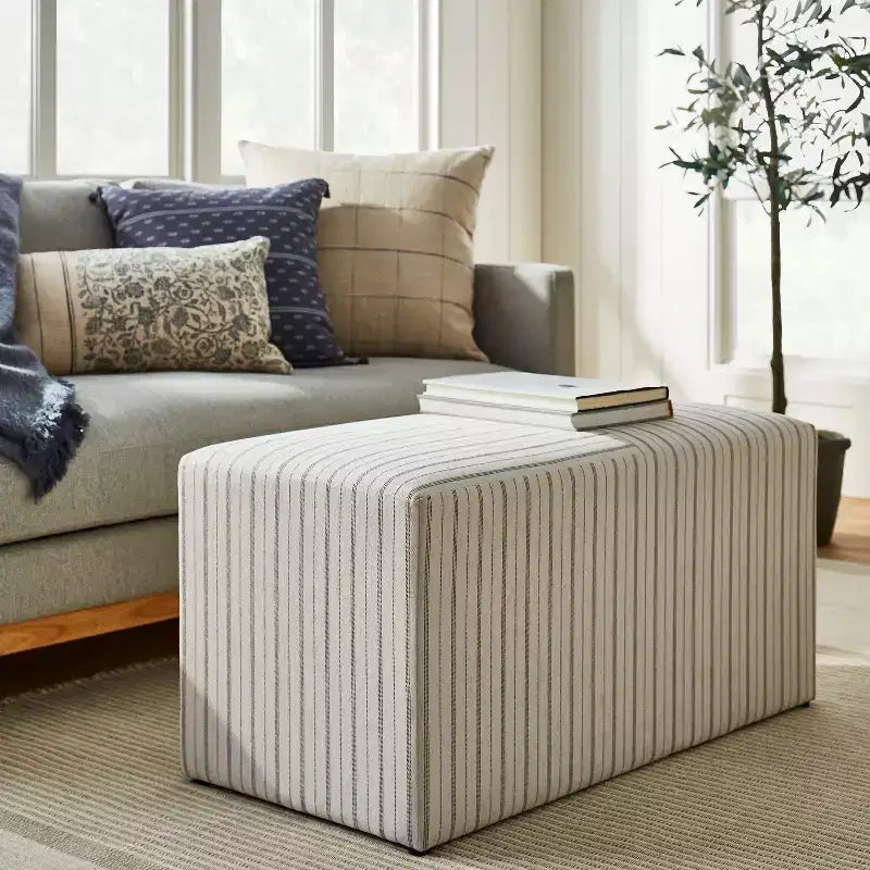 Lynwood Cube Bench - Threshold designed with Studio McGee