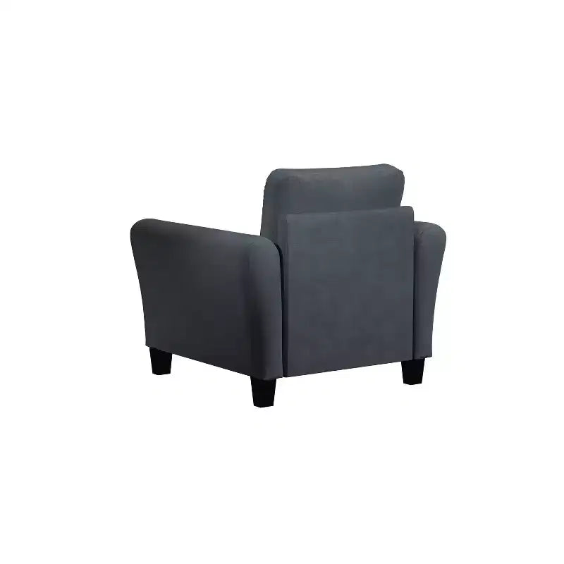 Willow Microfiber Chair with Rolled Arms - Lifestyle Solutions