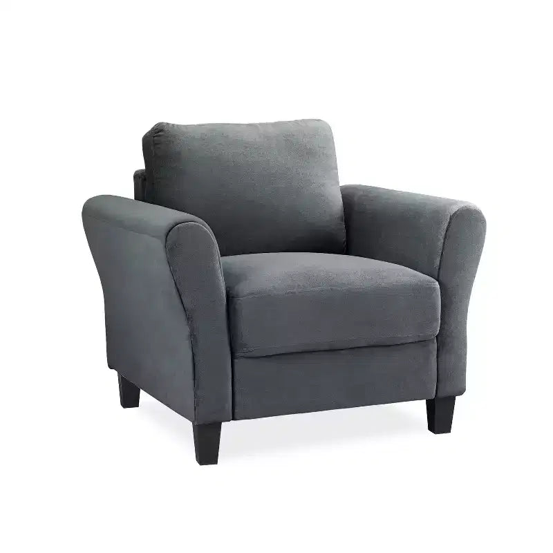 Willow Microfiber Chair with Rolled Arms - Lifestyle Solutions