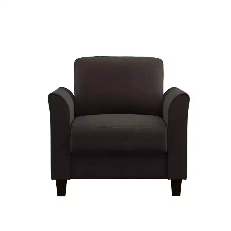 Willow Microfiber Chair with Rolled Arms - Lifestyle Solutions