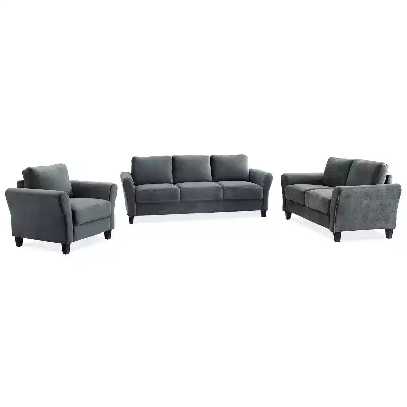Willow Microfiber Chair with Rolled Arms - Lifestyle Solutions