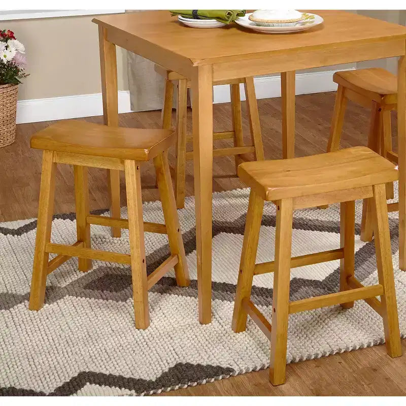Buylateral Set of 2 24 Belfast Saddle Stools