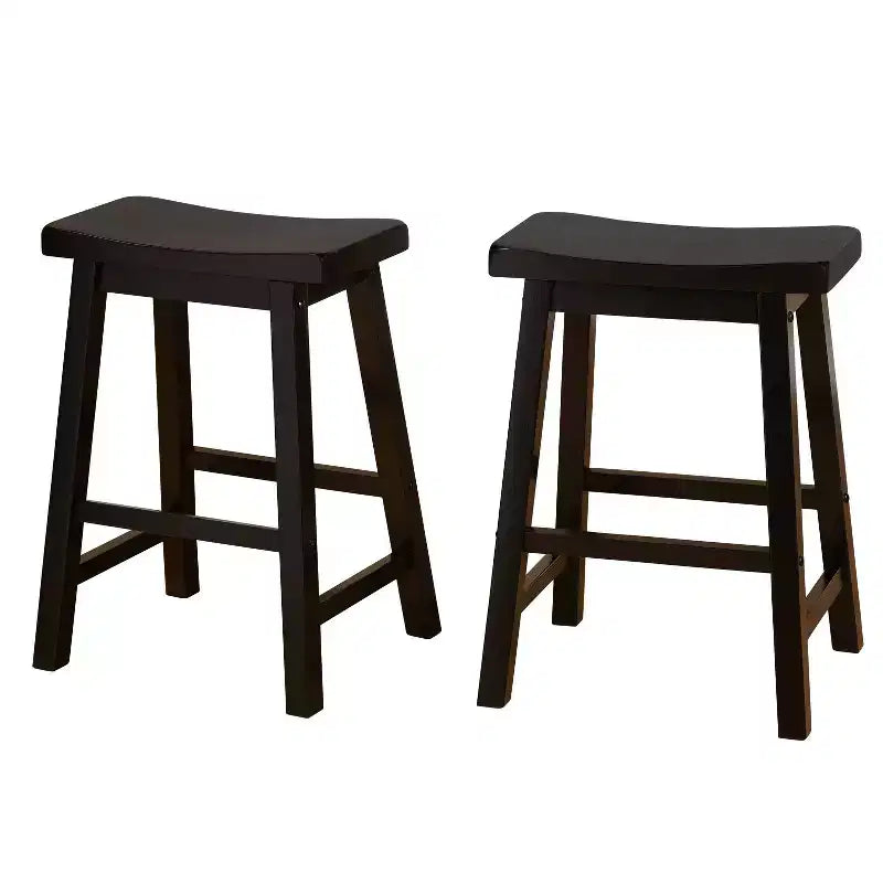 Buylateral Set of 2 24 Belfast Saddle Stools