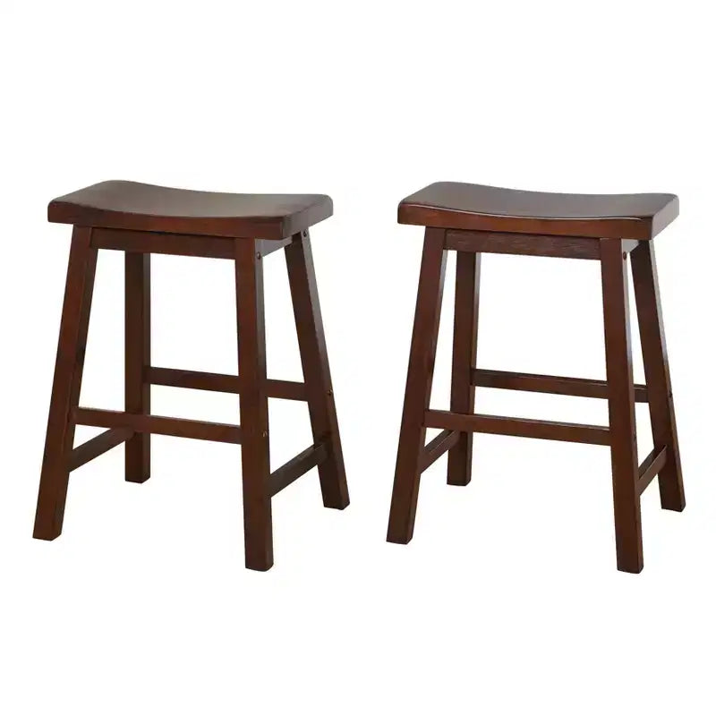 Buylateral Set of 2 24 Belfast Saddle Stools