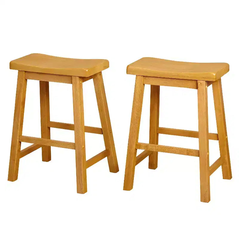 Buylateral Set of 2 24 Belfast Saddle Stools