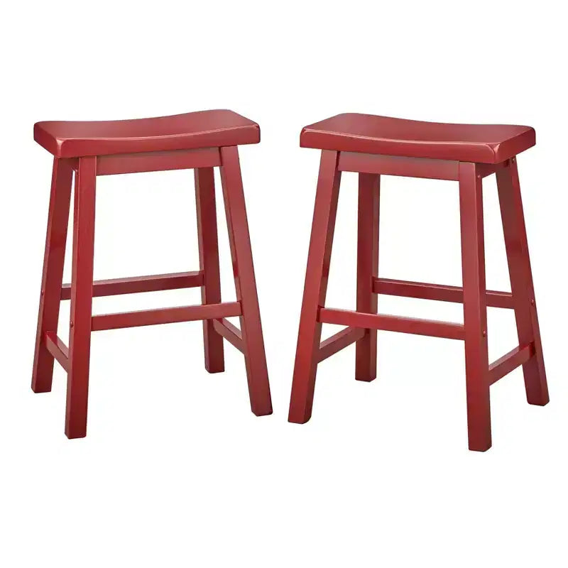 Buylateral Set of 2 24 Belfast Saddle Stools
