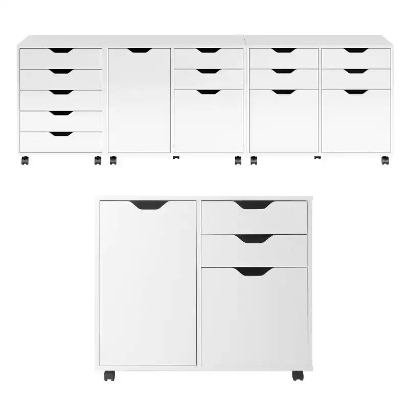 Halifax 2 Sections Mobile Filing Cabinet - Winsome