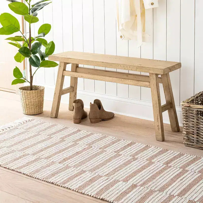 Thatcher Wood Bench - Threshold designed with Studio McGee