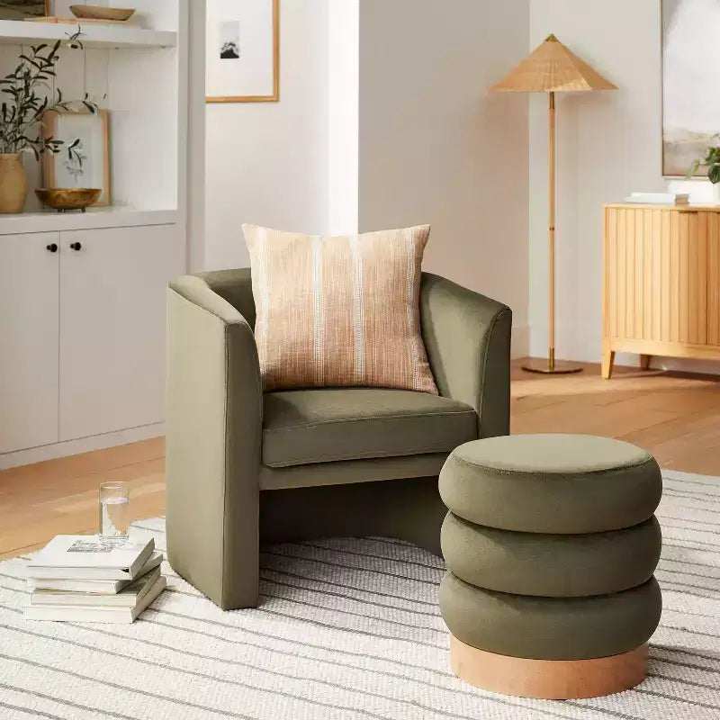 Vernon Upholstered Barrel Accent Chair - Threshold designed with Studio McGee