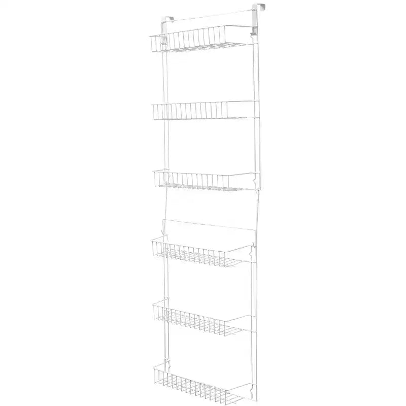 Hastings Home Over-the-Door Adjustable Hanging Storage Rack - White