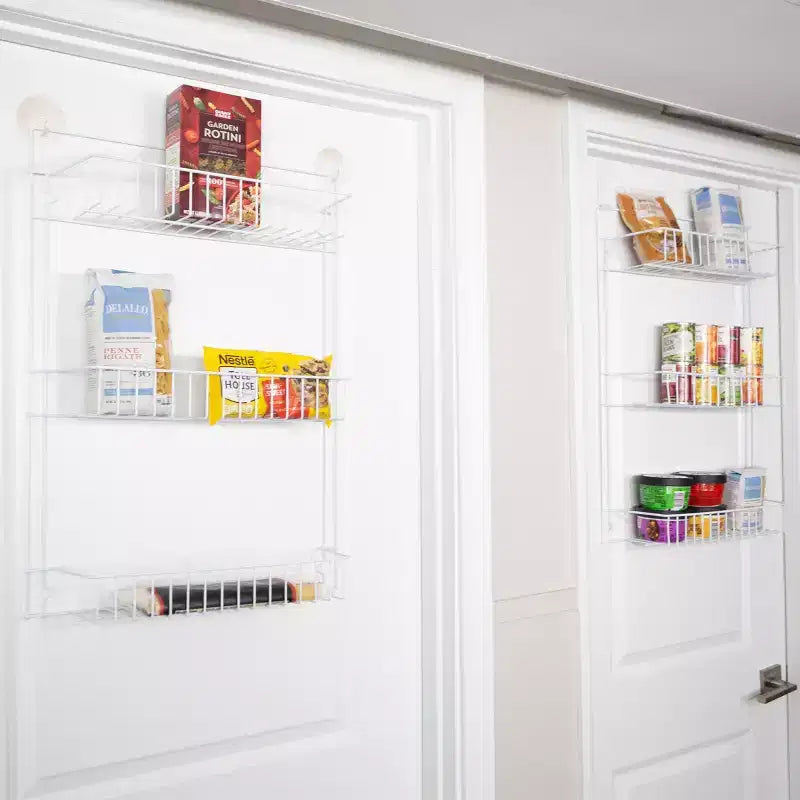 Hastings Home Over-the-Door Adjustable Hanging Storage Rack - White