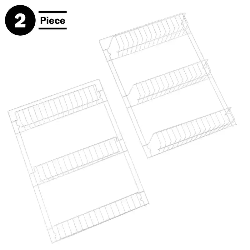 Hastings Home Over-the-Door Adjustable Hanging Storage Rack - White