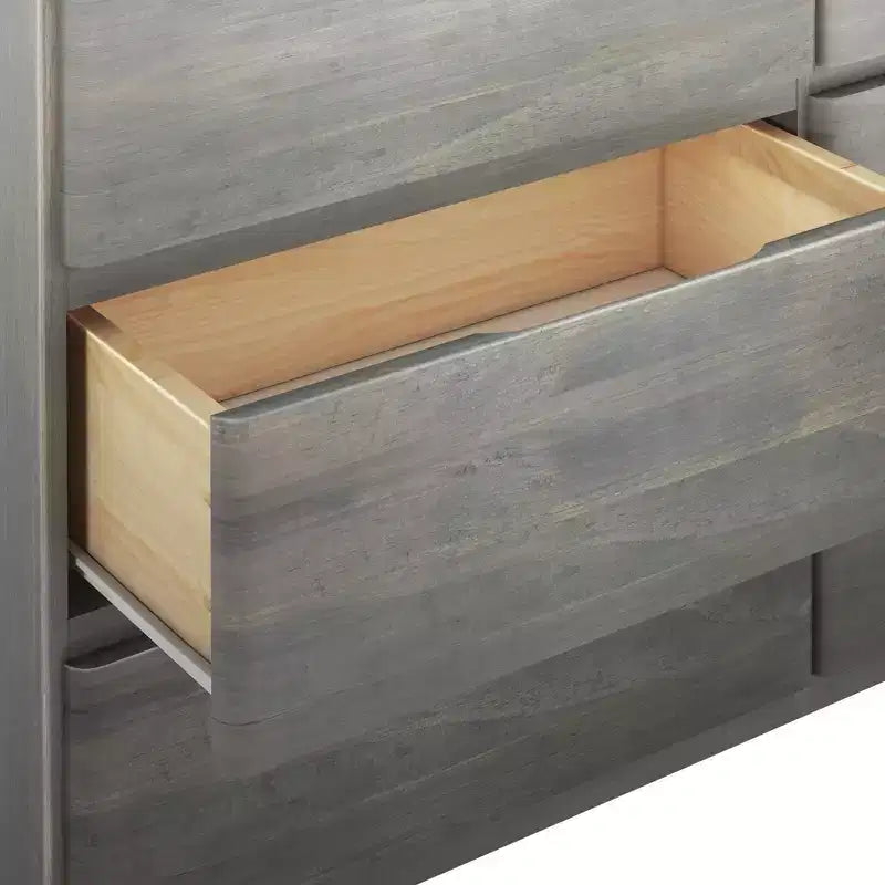 Max & Lily 6 Drawer Dresser, Storage Drawers Farmhouse Solid Wood Bedroom Dressers