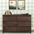 Max & Lily 6 Drawer Dresser, Storage Drawers Farmhouse Solid Wood Bedroom Dressers