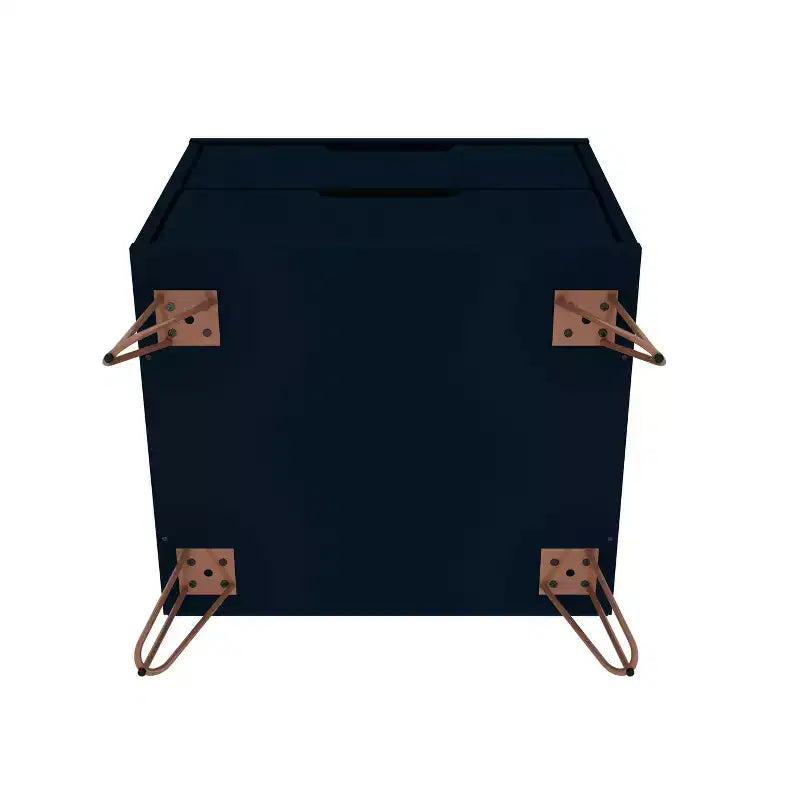Set of 2 Rockefeller 2 Drawer Nightstands - Manhattan Comfort