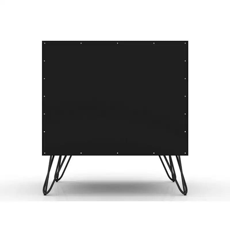 Set of 2 Rockefeller 2 Drawer Nightstands - Manhattan Comfort