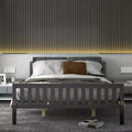 Costway Queen Wood Platform Bed with Headboard and Footboard Mattress Foundation