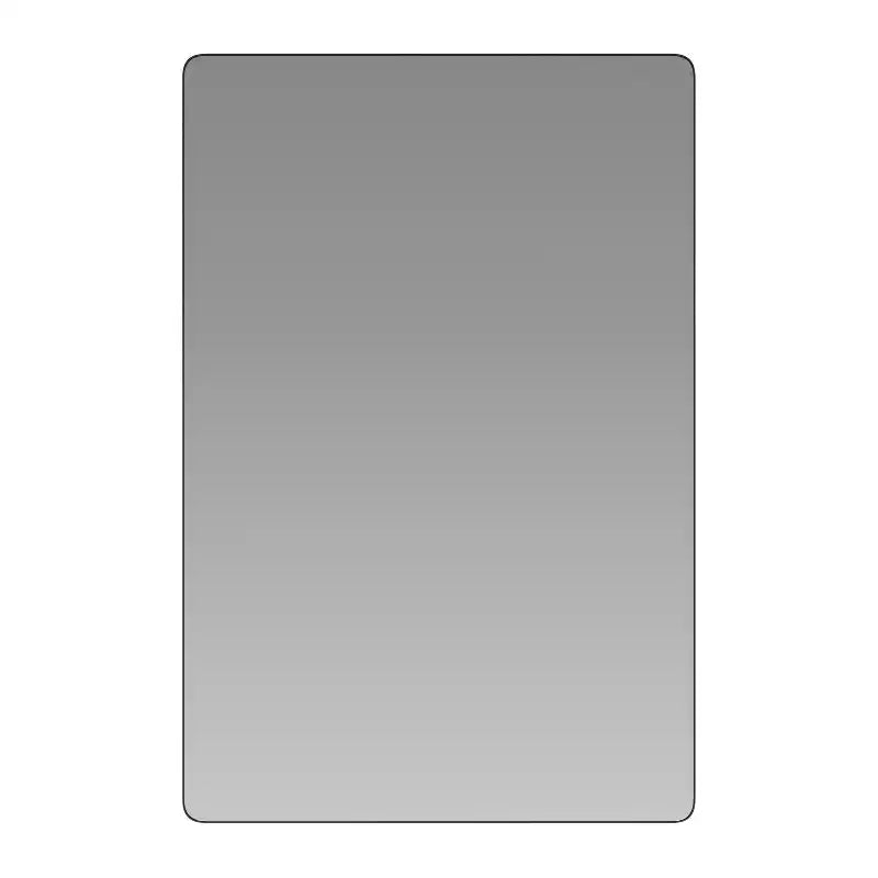 Merrick Lane Hanging Mirror Modern Metal Frame Bordered Wall Mount Mirror with Rounded Corners