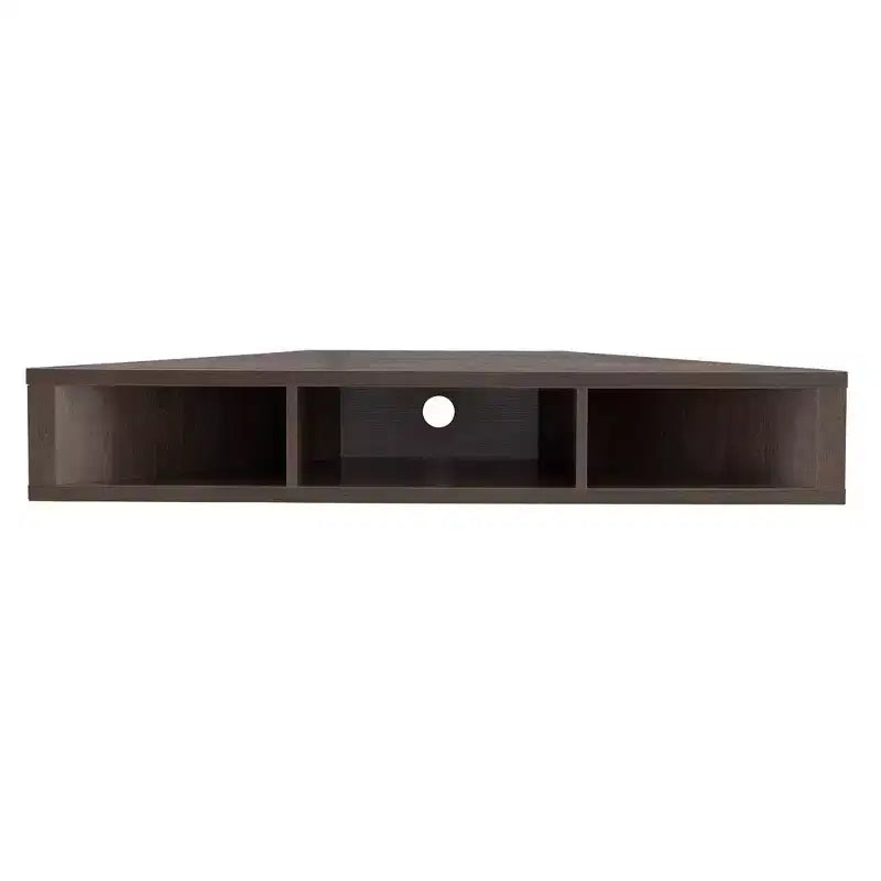 Tybo Open Shelves Corner Floating Console TV Stand for TVs up to 50 - HOMES: Inside + Out
