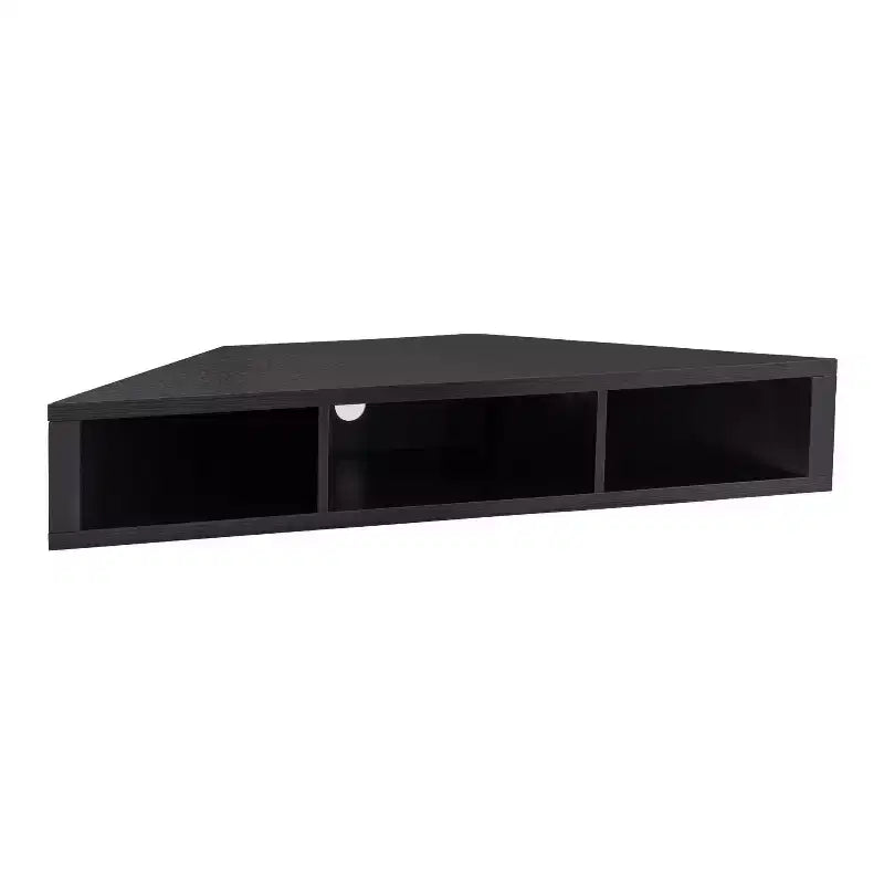 Tybo Open Shelves Corner Floating Console TV Stand for TVs up to 50 - HOMES: Inside + Out
