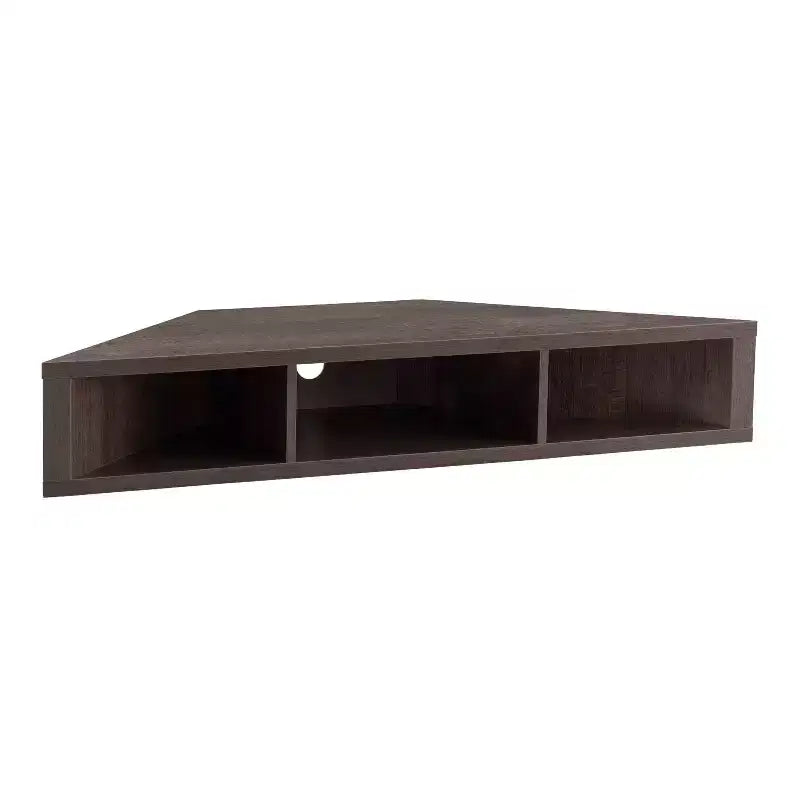 Tybo Open Shelves Corner Floating Console TV Stand for TVs up to 50 - HOMES: Inside + Out
