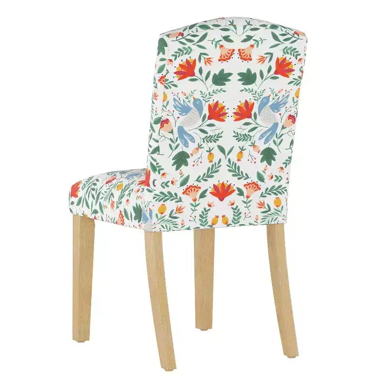 Skyline Furniture Alex Camel Back Dining Chair in Patterns