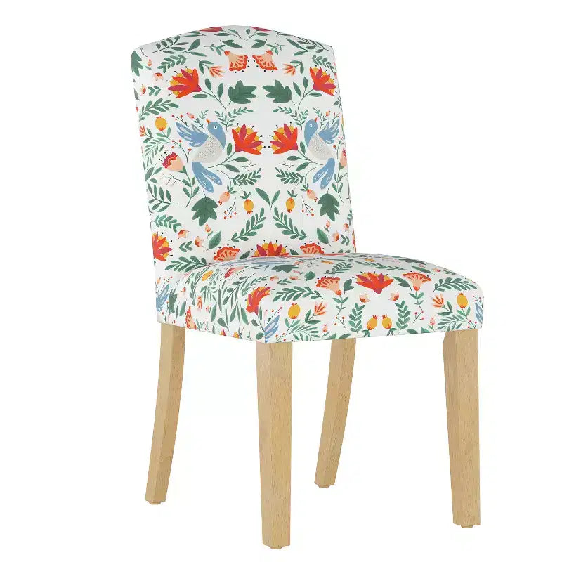 Skyline Furniture Alex Camel Back Dining Chair in Patterns