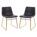 Flash Furniture 18 Inch Commercial Grade Dining Table Height Chair, Mid-Back Sled Base Dining Chair in LeatherSoft Upholstery, Set of 2