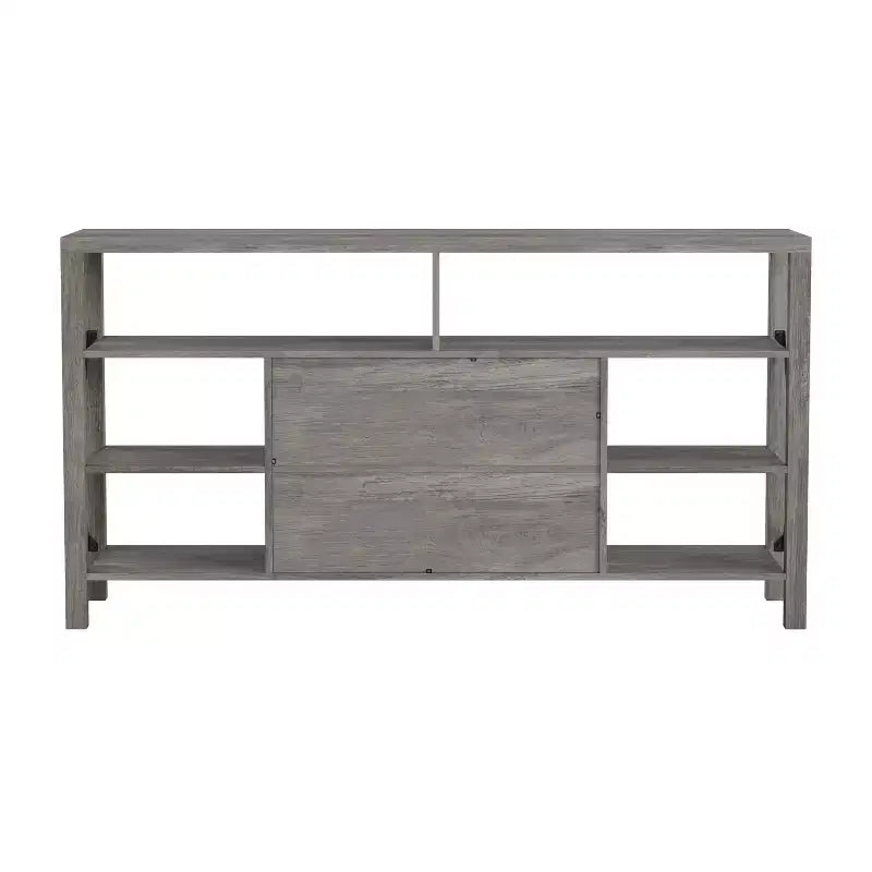 Flash Furniture Wyatt 60 Modern Farmhouse Tall TV Console Cabinet with Storage Cabinets and Shelves for TV's up to 60