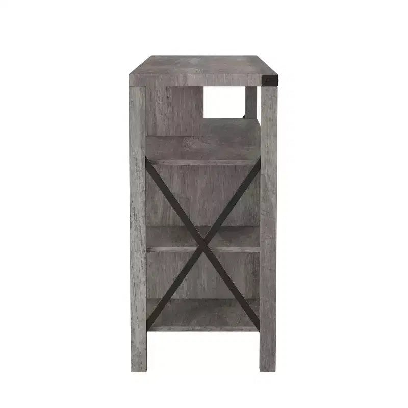 Flash Furniture Wyatt 60 Modern Farmhouse Tall TV Console Cabinet with Storage Cabinets and Shelves for TV's up to 60
