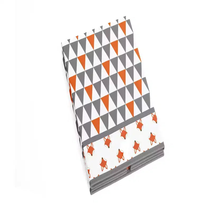 Bacati - Foxes Orange/Gray Collapsible Laundry Hamper